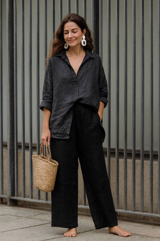 5 Elegant Ways to Style Wide-Leg Linen Pants for Women | FABULOUS! Linen