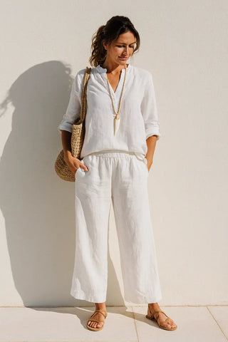 Lucia Pure Natural Linen Co-ord Set P C Crafts