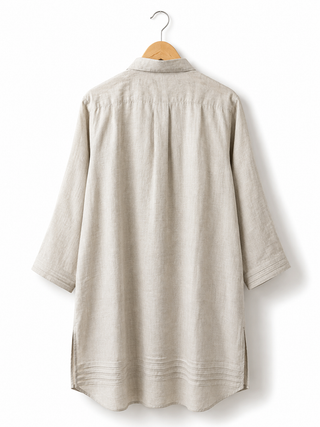 ARIA Sand Beige Premium Linen Dress for Women | FABULOUS! Linen