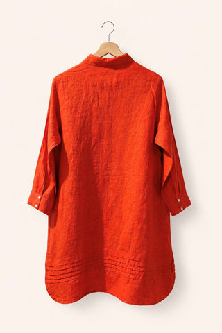 Orange Premium Linen Dresses for Women — Effortless Luxury for India & Global Summers-Aria Dress