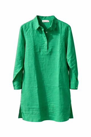 Green Premium Linen Dresses for Women — Effortless Luxury for India & Global Summers-Aria Dress