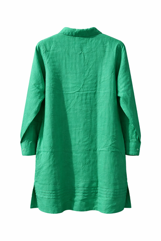 Green Premium Linen Dresses for Women — Effortless Luxury for India & Global Summers-Aria Dress