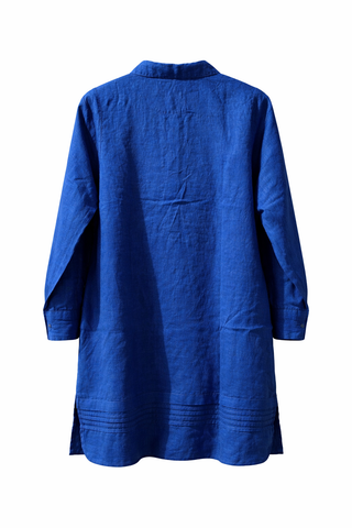 Azure Blue Premium Linen Dresses for Women — Effortless Luxury for India & Global Summers-Aria Dress