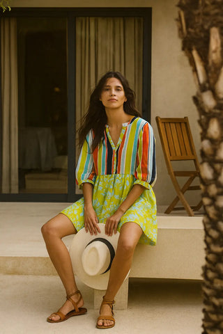 MARINA PURE NATURAL LINEN LEAFY SERENITY DRESS P C Crafts