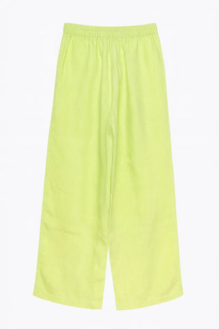 DAY PURE NATURAL LINEN PLEATED WAIST FLOOD PANTS P C Crafts