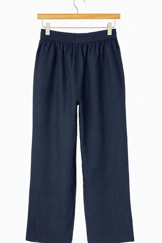 DAY PURE NATURAL LINEN PLEATED WAIST FLOOD PANTS P C Crafts