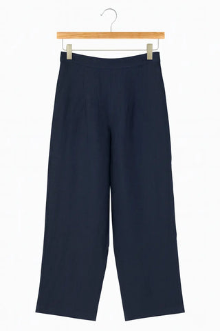 DAY PURE NATURAL LINEN PLEATED WAIST FLOOD PANTS P C Crafts