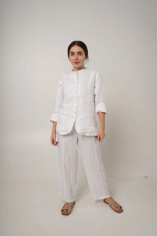 Sophia Full Sleeve Linen Jacket P C Crafts