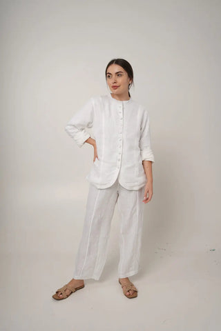 Sophia Full Sleeve Linen Jacket P C Crafts