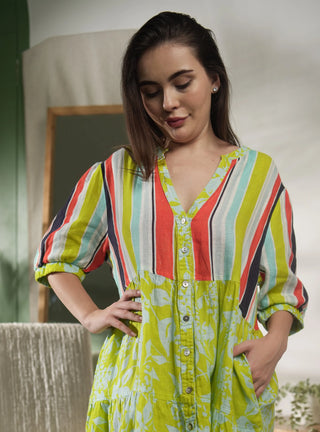 MARINA PURE NATURAL LINEN LEAFY SERENITY DRESS P C Crafts