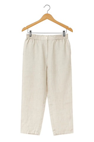 LUCIA PURE NATURAL LINEN STRIPED CO-ORD SET P C Crafts