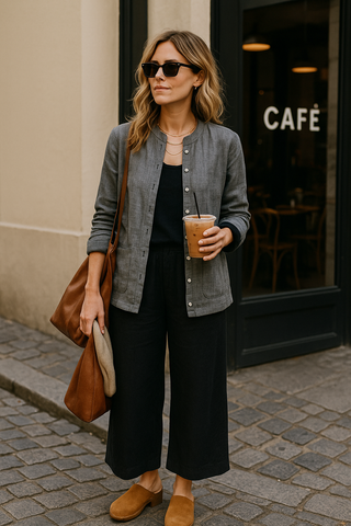 Sophia- Premium Linen Jacket – Understated Elegance P C Crafts