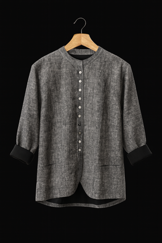 Sophia- Premium Linen Jacket – Understated Elegance P C Crafts