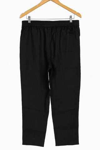 HAZEL PRINCESS CUT FRONT POCKET NATURAL LINEN PANT P C Crafts