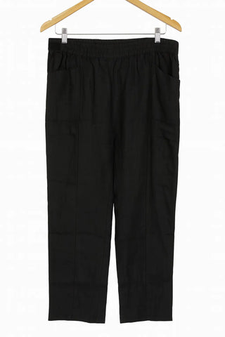 HAZEL PRINCESS CUT FRONT POCKET NATURAL LINEN PANT P C Crafts