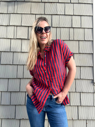 IVY PURE NATURAL LINEN SCARLET SKYLINE SHIRT P C Crafts