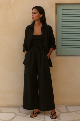 NARLA PURE NATURAL LINEN SOLID COLOR CO-ORD SET P C Crafts