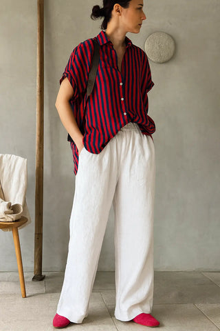 IVY PURE NATURAL LINEN SCARLET SKYLINE SHIRT P C Crafts