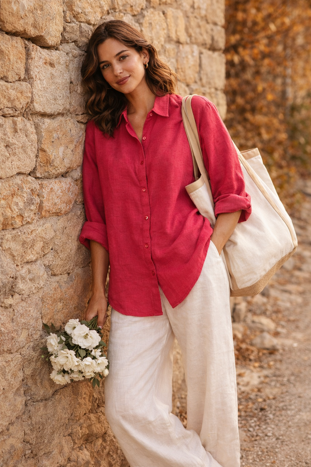 NARLA PREMIUM PURE LINEN CLASSIC SHIRT - P C Crafts – FABULOUS! Linen ...