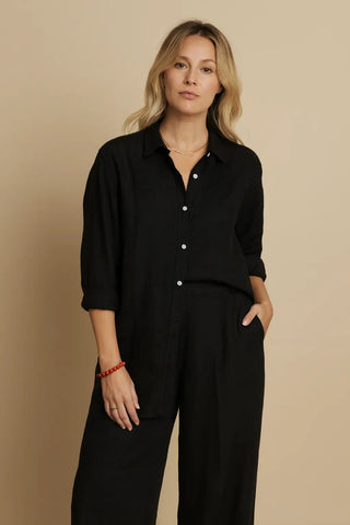 Narla Pure Natural Linen Classic Shirt | Sustainable Handmade Linen by P C Crafts P C Crafts