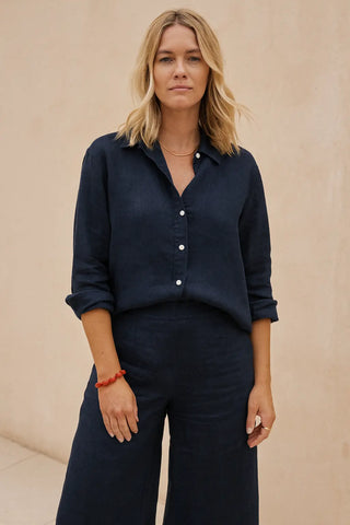 NARLA PURE NATURAL LINEN SOLID COLOR CO-ORD SET P C Crafts