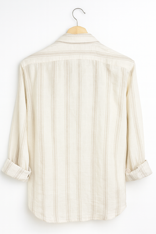 RIVIERA Men Linen Striped Shirt — Where Mediterranean Elegance Meets Modern Menswear P C Crafts