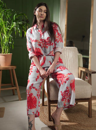 ESME PURE NATURAL LINEN ORANGE BLOSSOM SHIRT P C Crafts