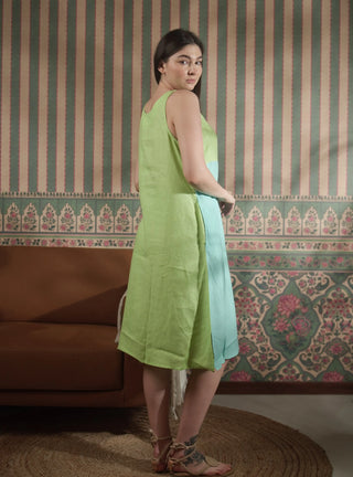 LUNINA PURE NATURAL LINEN  SLEEVELESS DRESS P C Crafts