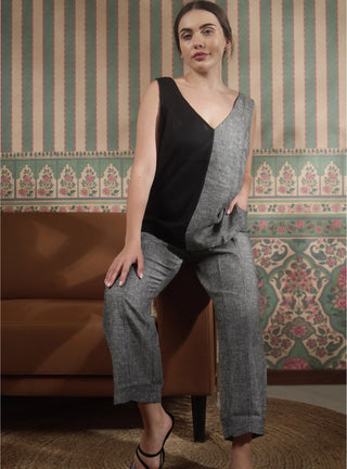 HAZEL PURE NATURAL LINEN PRINCESS CUT FRONT POCKET PANT P C Crafts