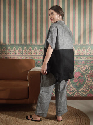 VIVA PURE NATURAL LINEN  COLOR BLOCK CO-ORD SET P C Crafts