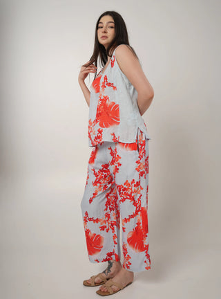 ELLA PURE NATURAL LINEN ORANGE BLOSSOM CO-ORD SET P C Crafts