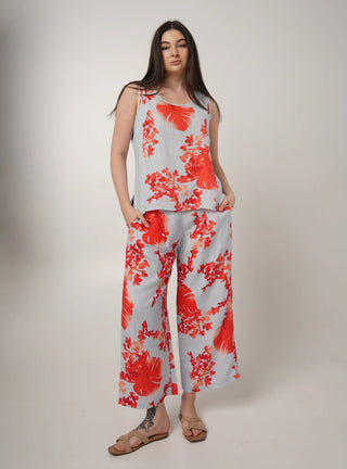 ELLA PURE NATURAL LINEN ORANGE BLOSSOM CO-ORD SET P C Crafts