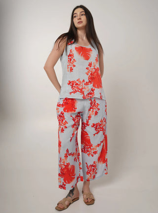 ELLA PURE NATURAL LINEN ORANGE BLOSSOM CO-ORD SET P C Crafts