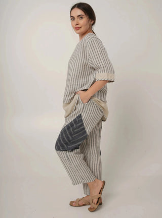 VANETIA PURE NATURAL LINEN PATCHWORK TUNIC P C Crafts