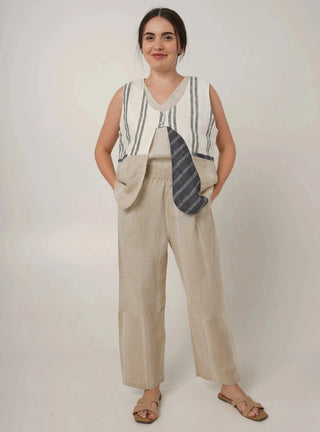 BELLARIA PATCHWORK PURE NATURAL LINEN VEST P C Crafts