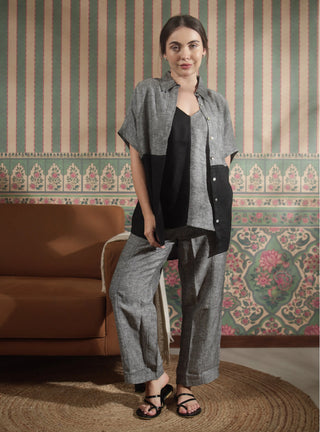 VIVA PURE NATURAL LINEN  COLOR BLOCK CO-ORD SET P C Crafts