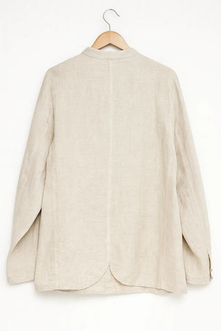 ISABELLA REVERSIBLE LUXE PURE LINEN JACKET – Effortless Two-Way Style P C Crafts