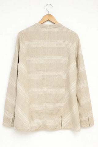 ISABELLA REVERSIBLE LUXE PURE LINEN JACKET – Effortless Two-Way Style P C Crafts