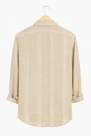 RIVIERA Men Linen Striped Shirt — Where Mediterranean Elegance Meets Modern Menswear P C Crafts