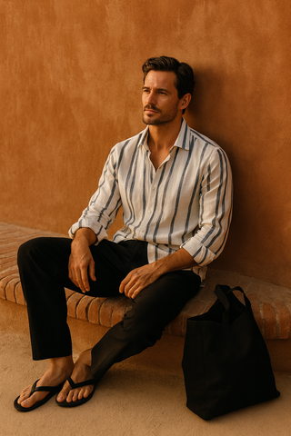 A perfect blend of Mediterranean elegance and modern menswear
