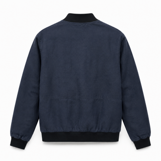 RIVIERO Navy Black Trim Linen Jacket for Men | FABULOUS! Linen