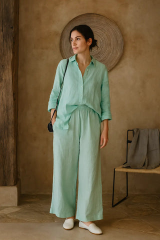 NARLA PURE NATURAL LINEN CLASSIC SHIRT P C Crafts