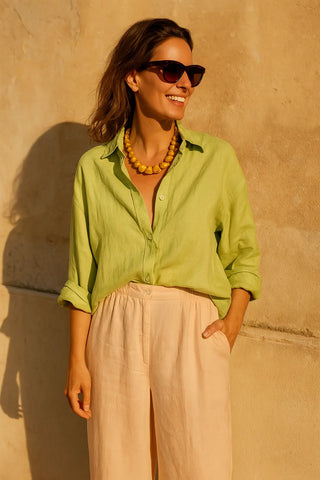 NARLA PURE NATURAL LINEN CLASSIC SHIRT P C Crafts