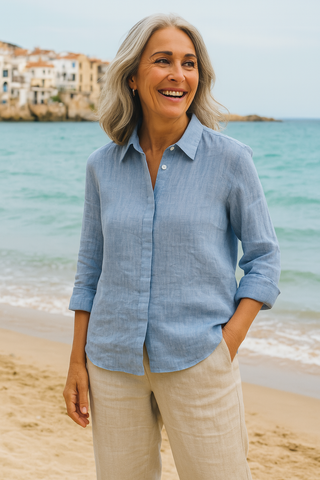 ALICE PREMIUM PURE LINEN CLASSIC SHIRT