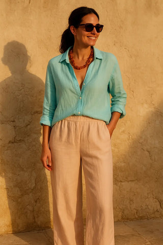 NARLA PURE NATURAL LINEN CLASSIC SHIRT P C Crafts