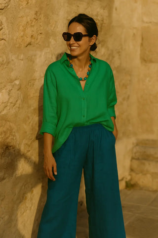 NARLA PURE NATURAL LINEN CLASSIC SHIRT P C Crafts