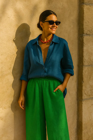 NARLA PURE NATURAL LINEN CLASSIC SHIRT P C Crafts