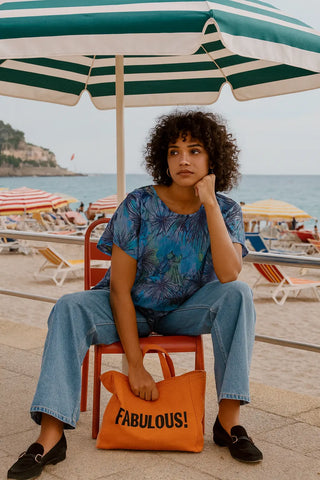 NEO PURE NATURAL LINEN PALM PETALS TUNIC P C Crafts