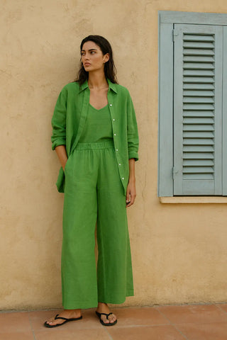 NARLA PURE NATURAL LINEN SOLID COLOR CO-ORD SET P C Crafts