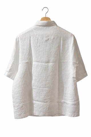 TESSERE White Pure Natural Linen Shirt